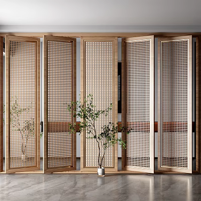 Southeast Asia partition partition screen 3d model