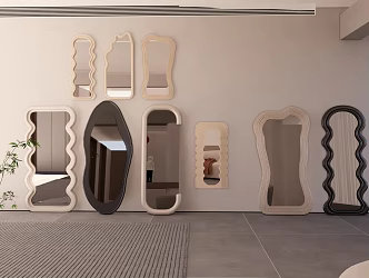 Modern Style Mirror 3d model
