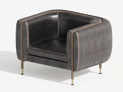 Modern Single Sofa Single Chair Leisure Chair 3d model