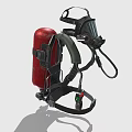 Industrial Protective Gas Mask Respirator With Straps And Breathing Apparatus