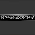 Durable Household Paintbrush With Brown Handle Metal Ferrule And White Black Bristles