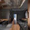 Modern Cafe Niche High-end Cafe 3d model