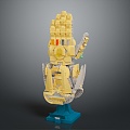 Lego toy hand model hand gesture hand palm hand hand hand medical teaching aids medical supplies 3d model