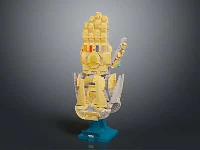 Medical Device With Yellow Mechanical Arm And Blue Base Precision Structure Design 3d model