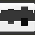 White Compact Computer Hardware Module with Top Ventilation Holes and Internal Green Black Parts