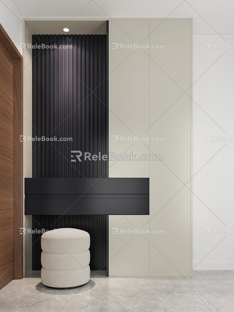 Entrance Shoe Cabinet 3d model