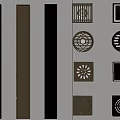 Modern Bathroom Accessories With Floor Drains And Drain Covers In Black Brown Colors