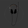 Modern Headset Bluetooth Headset 3d model
