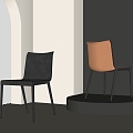 Charlotte Modern Dining Chair Single Chair Charlotte Single Chair 3d model