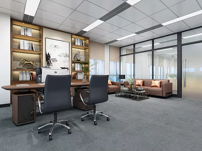 Modern Office Manager Room 3d model Modern Office Manager Room 3d model