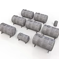 Durable Gray Storage Barrels For Household Storage With Various Sizes And Designs