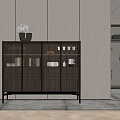 Poliform CODE Sideboard Hallway Cabinet Multifunctional Storage Cabinet 3d model