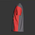 Gray And Red Casual T Shirt With Fear Balance Text And Red Car Graphic