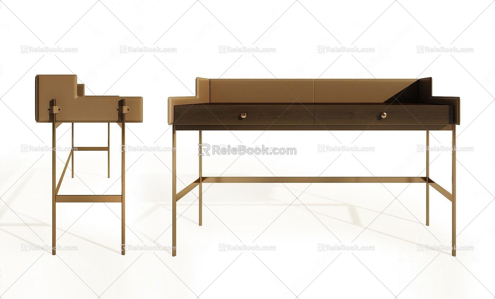 Modern Simple Desk 3d model