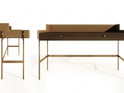 Modern Simple Desk 3d model