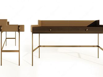 Modern Simple Desk 3d model