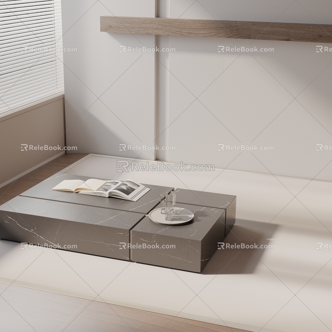 Modern coffee table model