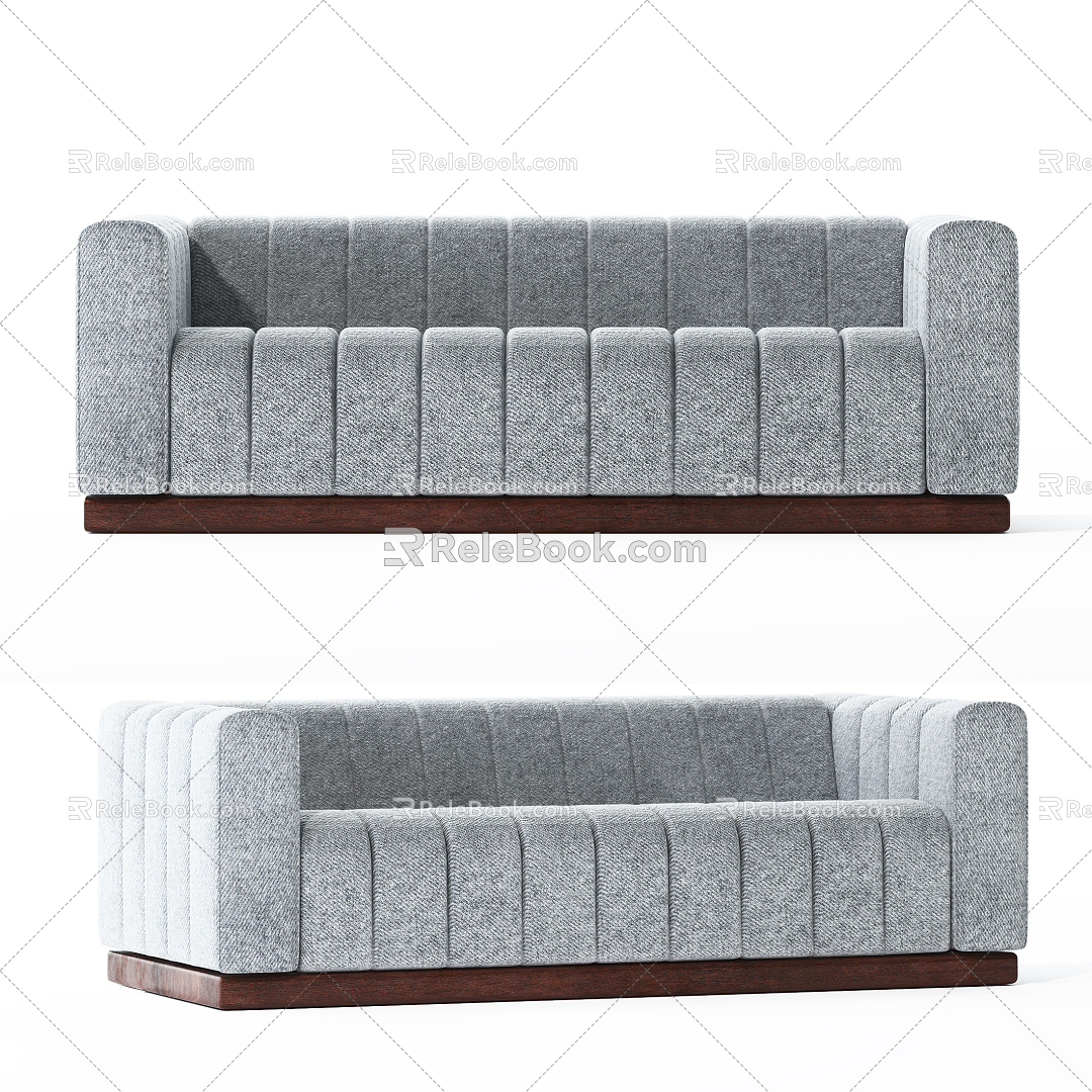 Modern Multiplayer Sofa Multiplayer Fabric Sofa model