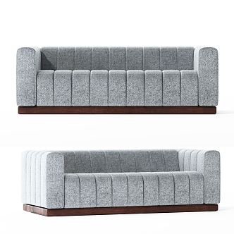 Modern Multiplayer Sofa Multiplayer Fabric Sofa 3d model