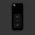 Stylish Key Shaped Jewelry Accessory With Black Finish And Silver Accents