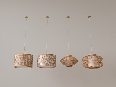 Bamboo chandelier model