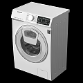 Samsung Front Load Washing Machines With White Modern Design And Control Panel Door
