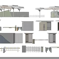 Primary School Entrance Facilities Including Security Booths Barriers Fencing And Canopies