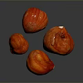 Four Vibrant Red Striped Juicy Fresh Fruits As Healthy Nutritious Snack