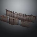 Woven Rattan Fence Panels In Various Shapes For Garden Partition