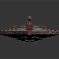 Modern Battleship Starship Space Battleship Sci-Fi Battleship 3d model