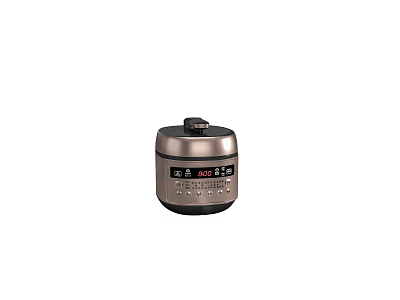 Smart Modern Electric Rice Cooker With Digital Display For Kitchen Cooking Appliance 3d model