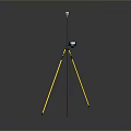 Lightweight Portable Household Tripod With Yellow Legs Blue Device And White Top