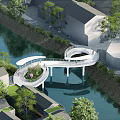The Modern Bridge 3d model