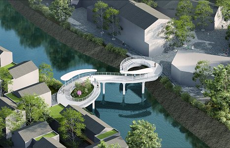 The Modern Bridge 3d model