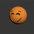 Yellow Smiley Face Decorative Ornament Set With Shiny Surface For Home Decoration