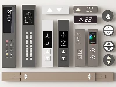 Elevator Button Elevator Switch Button Floor Display model