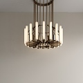 Modern Light Luxury Metal Chandelier Large Chandelier Room Chandelier 3d model