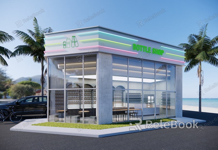 Modern Convenience Store Small Convenience Store model