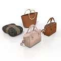 Stylish Daily Use Handbags With Different Colors Circular Handles And Structured Designs