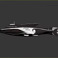 Futuristic Water Vessel with Sleek Aerodynamic Design White Dark Color and Advanced Propulsion