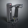 Gray And Black Seated Chest Press Machine With Ergonomic Seat For Strength Training