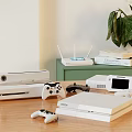 Modern game console game console gamepad 3d model