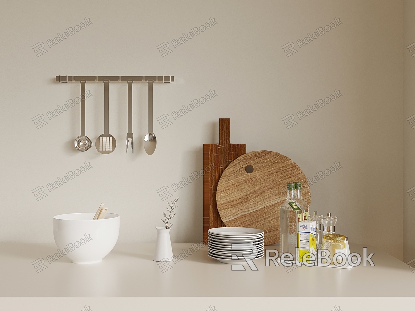 Modern Kitchen Supplies Kitchenware Dishes model