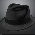 Fashionable Gray Fedora Hat Featuring Black Stitched Band And Classic Style
