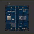 Container Cargo Box Cargo Box Tin Box 3d model
