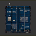 Container Cargo Box Cargo Box Tin Box 3d model