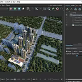 Residential Community Aerial View Planning With High Rise Buildings Greenery And Road Networks