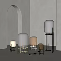 Stylish Modern Floor Lamps With Glass Shades And Metal Stands For Home Interior