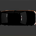 Orange And Gray Modified Race Car With Rear Spoiler Orange Wheels And Sporty Design
