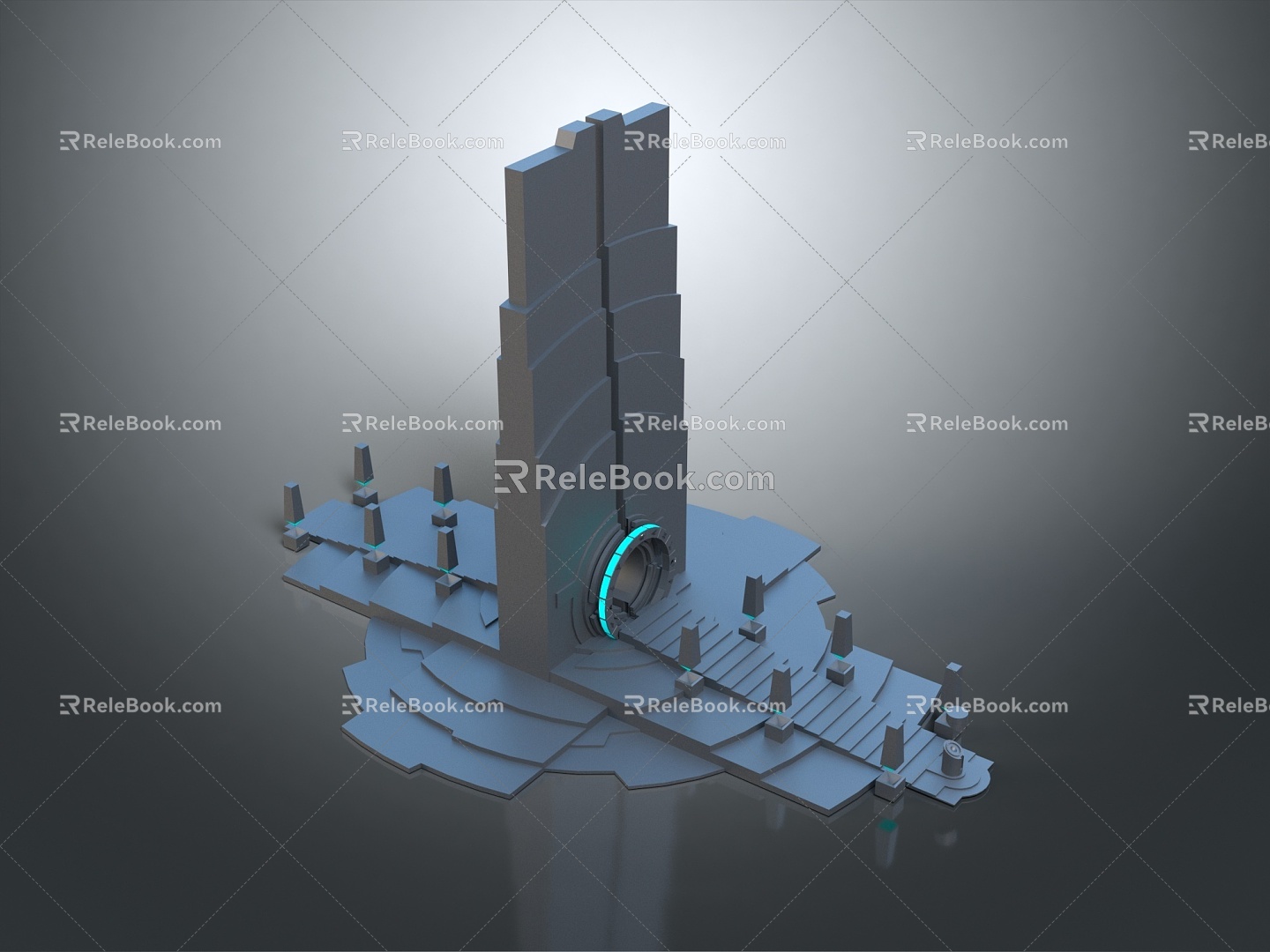 Science Fiction Door Science Fiction Door Science Fiction Entrance Door Science Fiction Entrance Future Door Security Door Password Door 3d model